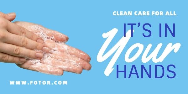 medical, virus, covid-19, Washing Hands Healthy Tips Twitter Post Template