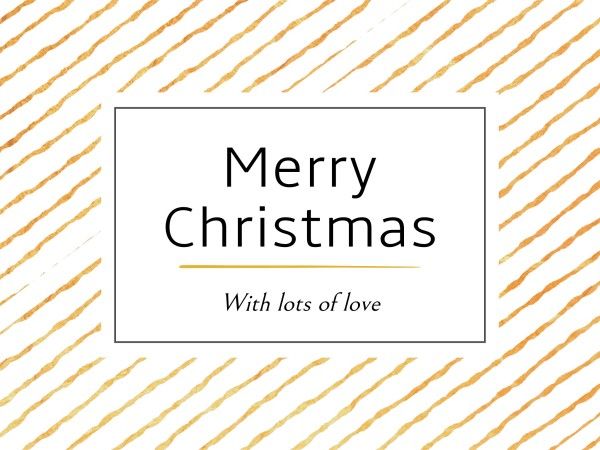 xmas, holiday, wish, Simple Stripe Merry Christmas Card Template