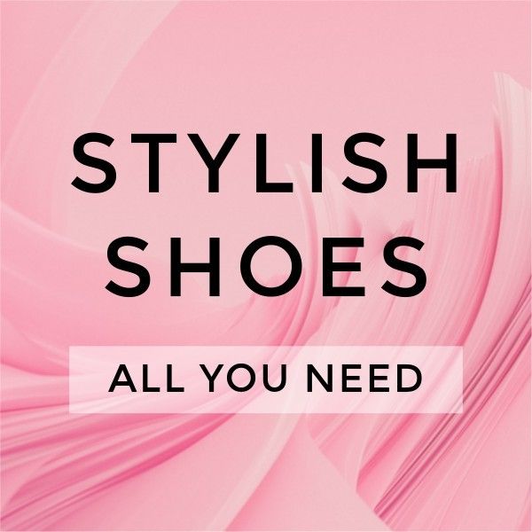 trendy, fashion, ad, Pink Stylish Shoes ETSY Shop Icon Template