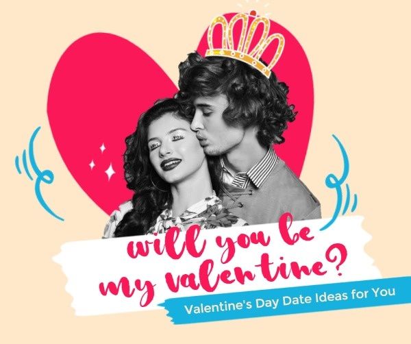 couple, romantic, event, Valentine's Day Date Ideas Facebook Post Template