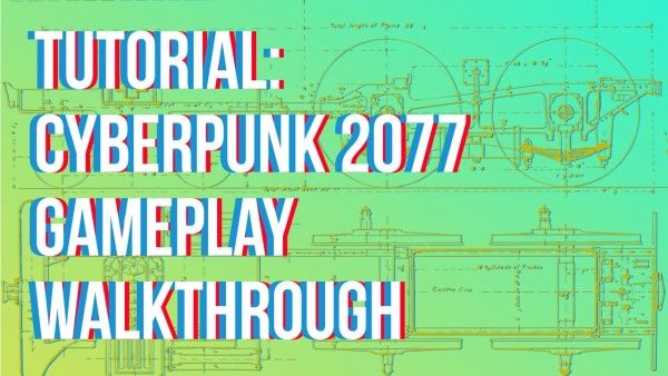 cyberpunk 2077, social media, advertisement, Green Gameplay Tutorial Youtube Thumbnail Template