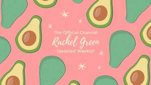 Cute Painted Avocado Youtube Channel Banner Youtube Channel Art Youtube Channel Art