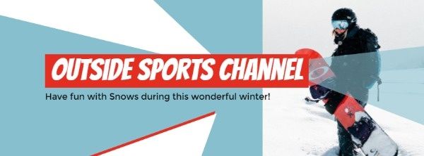winter, life, season, Outside Sports Channel Facebook Cover Template