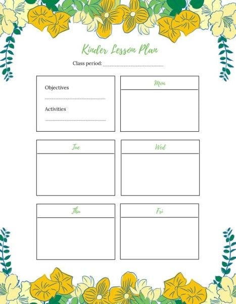 weekly, life planner, workout, White June Lesson School Education Lesson Plan Template