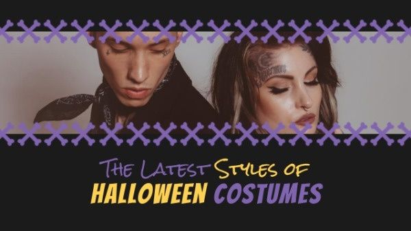 fashion, trend, holiday, Halloween Costume Styles Youtube Thumbnail Template