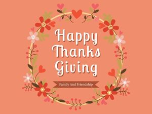 thanksgiving, thank you, festival, Floral thanks giving Card Template