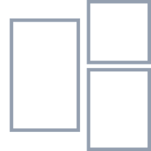 シンプルな長方形コラージュブランク クラシックコラージュ