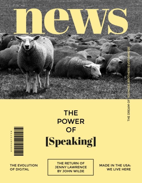 Yellow News Magazine Cover Magazine Cover