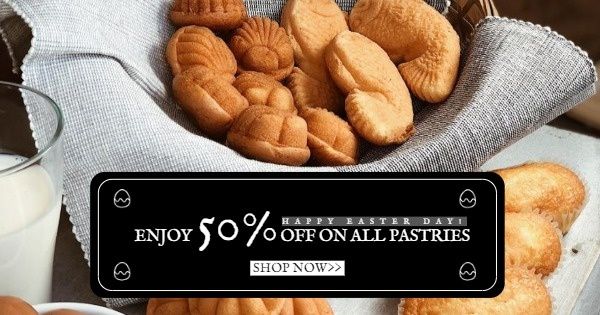 Easter Pastries Discount Facebook Ad Medium