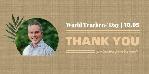 world teacher day, wishes, event, World Teacher's Day Thank You Twitter Post Template