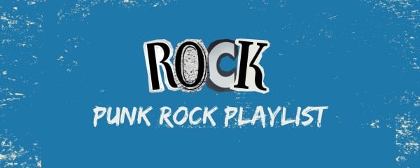 Blue Punk Rock Playlist Twitch Banner