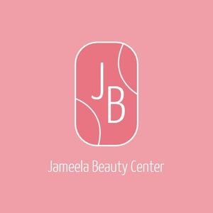 Simple Red Beauty Center Business Logo