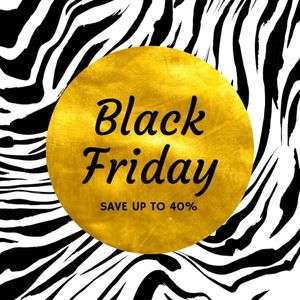 promotion, social media, zebra-stripe, Black Friday Sale Instagram Ad Template