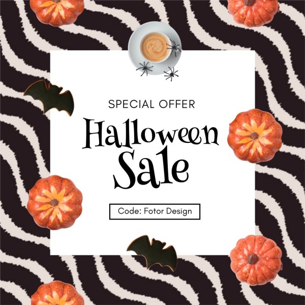 Stripe Cute Halloween Sale Instagram Post