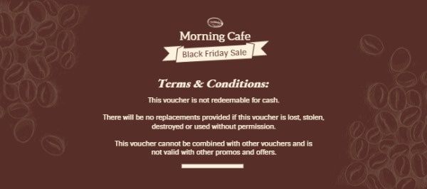 coffee bean, business, promotion, Black Friday Coffee House Special Offer Gift Certificate Template