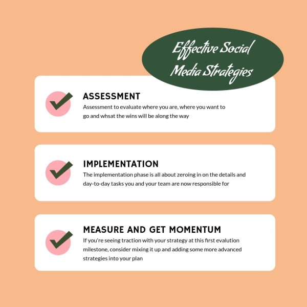 Effective Social Media Strategies Checklist Instagram Post