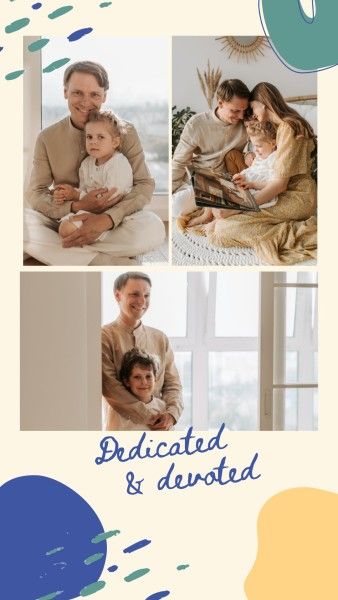 family, dad, father's day, Fresh Happy Fathers Day Instagram Story Template