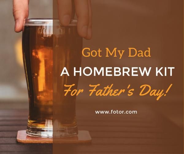 beer, drink, sale, For Father's Day Gift Facebook Post Template