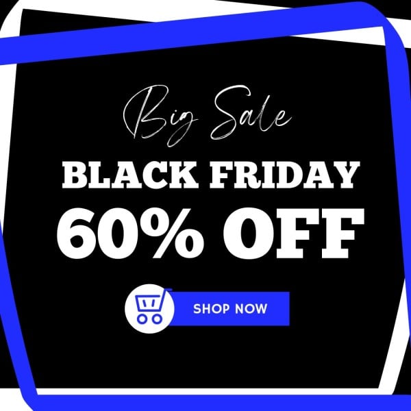 Black Black Friday Sale Big Save Instagram Post