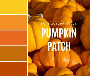 fall, season, color palette, Pumpkin autumn Facebook Post Template