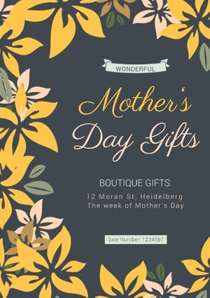 sale, sales, business, Mother's Day Gift Flyer Template