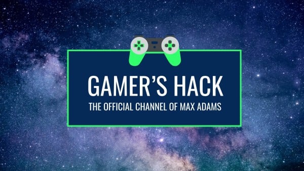 Blue Starry Gamer's Hack Official Channel Youtube Channel Art
