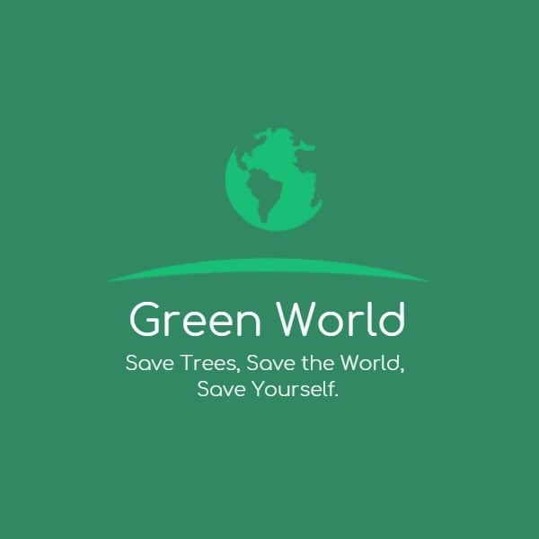 绿色世界 Logo