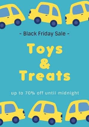discount, toy shop, black friday, Blue Car Toy Stores Flyer Template