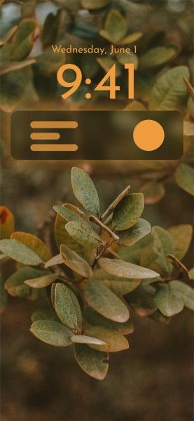 lock screen, botanical, nature, Autumn Leaves Phone Wallpaper Template