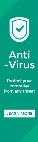 アンチウイルスソフトウェアバナー広告 ワイド スカイスクレイパー