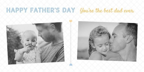 Dark Father's Day Collage Twitter Post