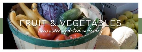 水果和蔬菜 Facebook封面