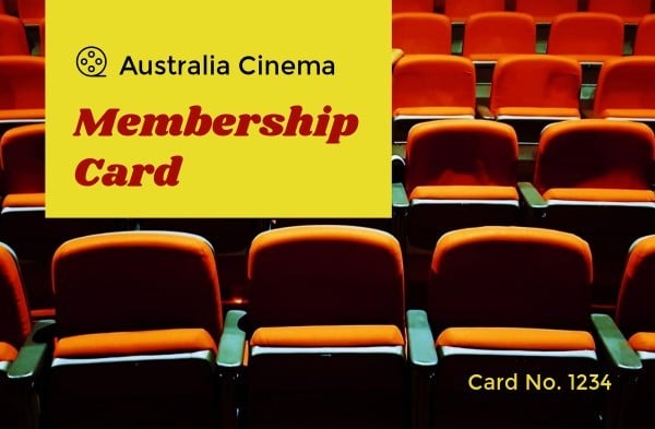 Cinema Membership Card ID Card