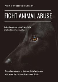 動物虐待の戦い ポスター