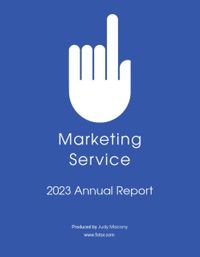 business, company, annual report, Marketing Service Annual  Report Template