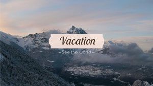 life, nature, lifestyle, Vacation Youtube Channel Art Template