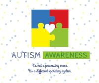 autistic, puzzle, jigsaw, White Background Of Autism Awareness Facebook Post Template