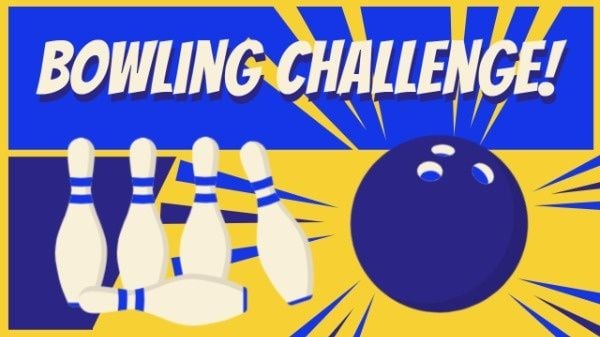bowling ball, bowling sport, sport, Bowling Challenge Youtube Thumbnail Template