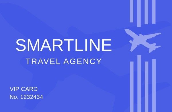 airplane, tour, trip, Travel Agency ID Card Template