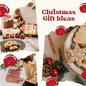 Christmas Holiday Gift Ideas Collage Photo Collage (Square)