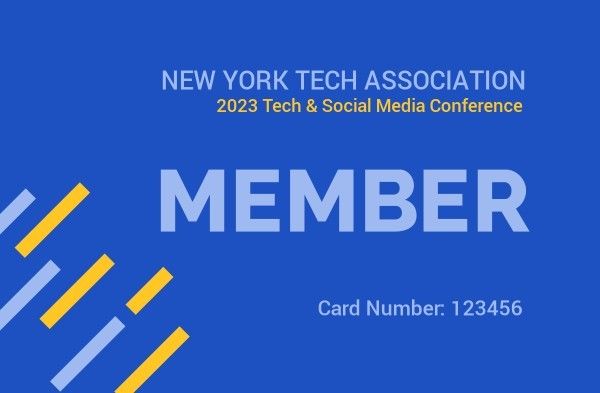 membership card, cards, id number, Social Media ID Card Template