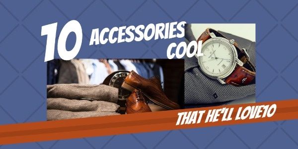 cool, fashion, style, Accessories For Men Twitter Post Template