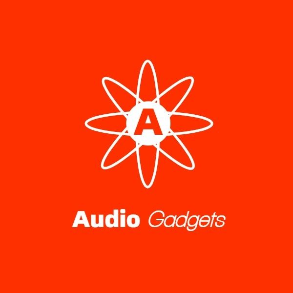 flower, icon, basic shape, Audio Gadget Store Logo Template