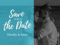 save the date, party, celebration, Modern LGBT Engagement Invitation Card Card Template