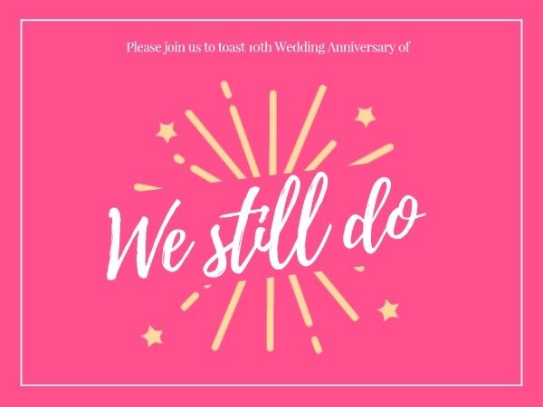 ceremony, engagement, proposal, Wedding Anniversary Party Card Template