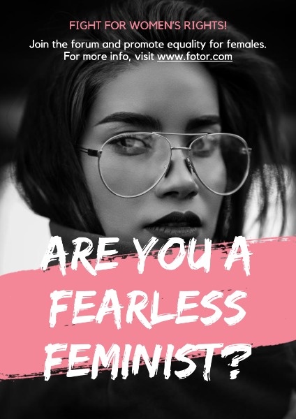 Black Feminist Campaign Poster Poster