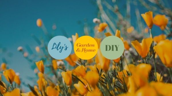 social media, banner, profile, Garden And Home DIY Youtube Channel Art Template