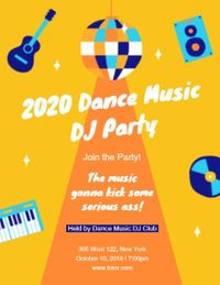 ダンスミュージックDJパーティー プログラム