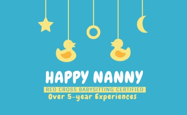 Happy Nanny Business Card