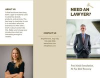 business, promotion, sale, Yellow Law Service Company  Brochure Template